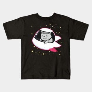 Space Capybara Cartoon Kids T-Shirt